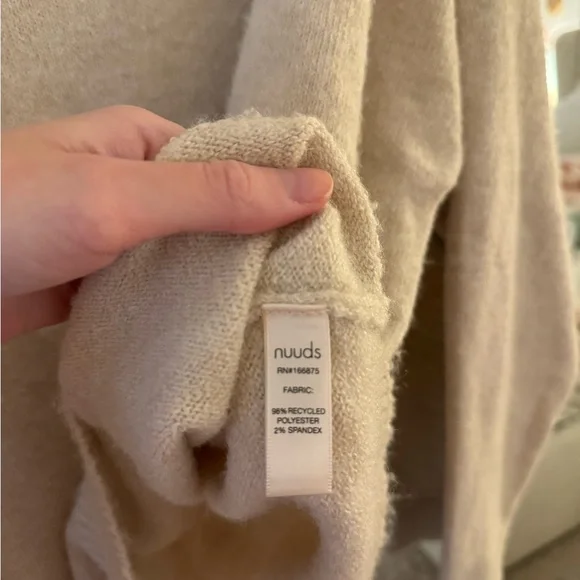 nuuds Cozy Knit Mock Neck Sweater - Picture 4 of 5